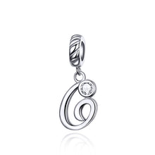 Load image into Gallery viewer, S925 Sterling Silver 26 English Letter Beads DIY Bracelet Necklace Accessories, A, B, C, D, E, F, G, H, I, J, K, L, M, N, O, P, Q, R, S, T, U, V, W, X, Y, Z