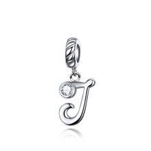 Load image into Gallery viewer, S925 Sterling Silver 26 English Letter Beads DIY Bracelet Necklace Accessories, A, B, C, D, E, F, G, H, I, J, K, L, M, N, O, P, Q, R, S, T, U, V, W, X, Y, Z
