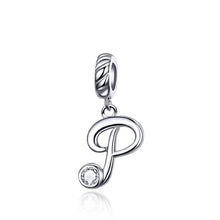 Load image into Gallery viewer, S925 Sterling Silver 26 English Letter Beads DIY Bracelet Necklace Accessories, A, B, C, D, E, F, G, H, I, J, K, L, M, N, O, P, Q, R, S, T, U, V, W, X, Y, Z