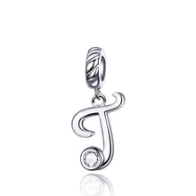 Load image into Gallery viewer, S925 Sterling Silver 26 English Letter Beads DIY Bracelet Necklace Accessories, A, B, C, D, E, F, G, H, I, J, K, L, M, N, O, P, Q, R, S, T, U, V, W, X, Y, Z