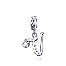Load image into Gallery viewer, S925 Sterling Silver 26 English Letter Beads DIY Bracelet Necklace Accessories, A, B, C, D, E, F, G, H, I, J, K, L, M, N, O, P, Q, R, S, T, U, V, W, X, Y, Z