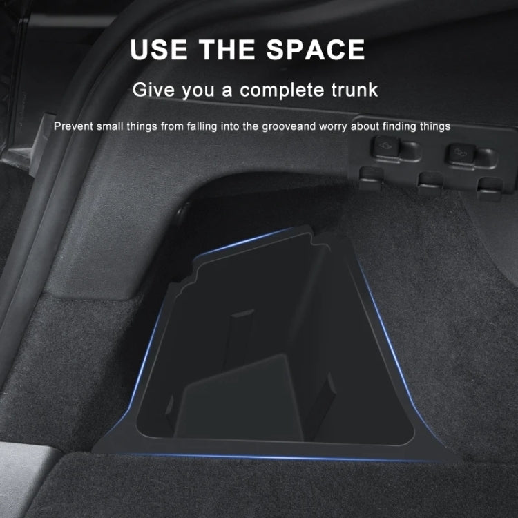 For Tesla Model 3 2pcs / Set Car Trunk Side Storage Box, Flagship Model, with Cover, without Cover