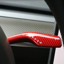 Load image into Gallery viewer, For Tesla Model 3 / Y 2pcs/Set Car Turn Signal Lever Carbon Fiber Pattern Protective Cover