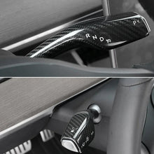 Load image into Gallery viewer, For Tesla Model 3 / Y 2pcs/Set Car Turn Signal Lever Carbon Fiber Pattern Protective Cover