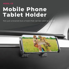 Load image into Gallery viewer, For Tesla Model 3 / Y Car Rear Seat Phone Tablet Holder, Bracket Base, Base + Phone Bracket