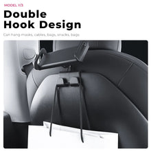 Load image into Gallery viewer, For Tesla Model 3 / Y Car Rear Seat Phone Tablet Holder, Bracket Base, Base + Phone Bracket