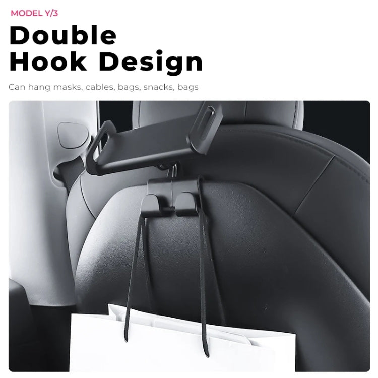 For Tesla Model 3 / Y Car Co-pilot Glove Box Hook Phone Tablet Holder, Hook Base, Hook Base + Phone Bracket