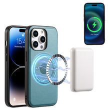 Load image into Gallery viewer, Denior Cowhide Texture Leather MagSafe Phone Case, For iPhone 13 Pro Max, For iPhone 13 Pro, For iPhone 12/12 Pro, For iPhone 12 Pro Max