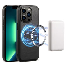 Load image into Gallery viewer, Denior Cowhide Texture Leather MagSafe Phone Case, For iPhone 13 Pro Max, For iPhone 13 Pro, For iPhone 12/12 Pro, For iPhone 12 Pro Max
