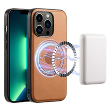 Load image into Gallery viewer, Denior Cowhide Texture Leather MagSafe Phone Case, For iPhone 13 Pro Max, For iPhone 13 Pro, For iPhone 12/12 Pro, For iPhone 12 Pro Max