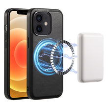 Load image into Gallery viewer, Denior Cowhide Texture Leather MagSafe Phone Case, For iPhone 13 Pro Max, For iPhone 13 Pro, For iPhone 12/12 Pro, For iPhone 12 Pro Max