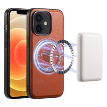 Load image into Gallery viewer, Denior Cowhide Texture Leather MagSafe Phone Case, For iPhone 13 Pro Max, For iPhone 13 Pro, For iPhone 12/12 Pro, For iPhone 12 Pro Max