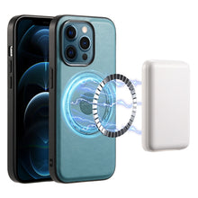 Load image into Gallery viewer, Denior Cowhide Texture Leather MagSafe Phone Case, For iPhone 13 Pro Max, For iPhone 13 Pro, For iPhone 12/12 Pro, For iPhone 12 Pro Max