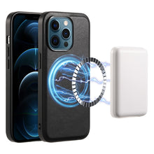 Load image into Gallery viewer, Denior Cowhide Texture Leather MagSafe Phone Case, For iPhone 13 Pro Max, For iPhone 13 Pro, For iPhone 12/12 Pro, For iPhone 12 Pro Max