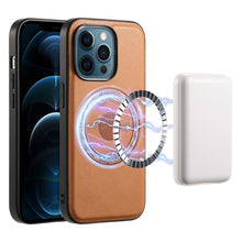 Load image into Gallery viewer, Denior Cowhide Texture Leather MagSafe Phone Case, For iPhone 13 Pro Max, For iPhone 13 Pro, For iPhone 12/12 Pro, For iPhone 12 Pro Max
