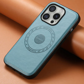 Denior Cowhide Texture Leather MagSafe Phone Case, For iPhone 16 Pro Max, For iPhone 16 Pro, For iPhone 16 Plus, For iPhone 16, For iPhone 15 Pro Max, For iPhone 15 Pro, For iPhone 15 Plus, For iPhone 15, For iPhone 14 Plus, For iPhone 14/13           ...