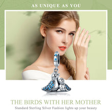 Load image into Gallery viewer, S925 Silver Inlaid Blue Gem Bird Bracelet Accessories