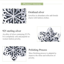 Load image into Gallery viewer, S925 Sterling Silver Winter Snowflakes Beads DIY Bracelet Necklace Accessories, Silver, Rose Gold