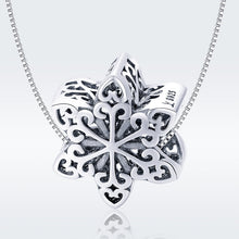 Load image into Gallery viewer, S925 Sterling Silver Winter Snowflakes Beads DIY Bracelet Necklace Accessories, Silver, Rose Gold