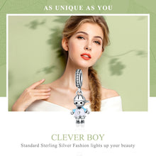 Load image into Gallery viewer, S925 Sterling Silver Perfect Life Clever Boy Beads DIY Bracelet Necklace Accessories