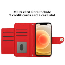 Load image into Gallery viewer, Rhombic Texture Flip Leather Phone Case with Lanyard, For iPhone 11, For iPhone 11 Pro, For iPhone XS / X, For iPhone XR, For iPhone XS Max, For iPhone 8 Plus / 7 Plus / 6s Plus