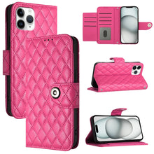 Load image into Gallery viewer, Rhombic Texture Flip Leather Phone Case with Lanyard, For iPhone 11, For iPhone 11 Pro, For iPhone XS / X, For iPhone XR, For iPhone XS Max, For iPhone 8 Plus / 7 Plus / 6s Plus