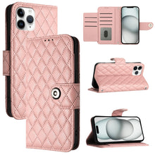Load image into Gallery viewer, Rhombic Texture Flip Leather Phone Case with Lanyard, For iPhone 11, For iPhone 11 Pro, For iPhone XS / X, For iPhone XR, For iPhone XS Max, For iPhone 8 Plus / 7 Plus / 6s Plus