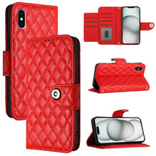 Load image into Gallery viewer, Rhombic Texture Flip Leather Phone Case with Lanyard, For iPhone 11, For iPhone 11 Pro, For iPhone XS / X, For iPhone XR, For iPhone XS Max, For iPhone 8 Plus / 7 Plus / 6s Plus