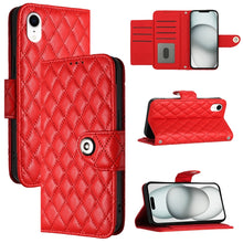 Load image into Gallery viewer, Rhombic Texture Flip Leather Phone Case with Lanyard, For iPhone 11, For iPhone 11 Pro, For iPhone XS / X, For iPhone XR, For iPhone XS Max, For iPhone 8 Plus / 7 Plus / 6s Plus