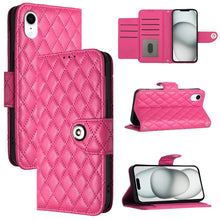 Load image into Gallery viewer, Rhombic Texture Flip Leather Phone Case with Lanyard, For iPhone 11, For iPhone 11 Pro, For iPhone XS / X, For iPhone XR, For iPhone XS Max, For iPhone 8 Plus / 7 Plus / 6s Plus