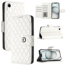 Load image into Gallery viewer, Rhombic Texture Flip Leather Phone Case with Lanyard, For iPhone 11, For iPhone 11 Pro, For iPhone XS / X, For iPhone XR, For iPhone XS Max, For iPhone 8 Plus / 7 Plus / 6s Plus