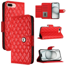 Load image into Gallery viewer, Rhombic Texture Flip Leather Phone Case with Lanyard, For iPhone 11, For iPhone 11 Pro, For iPhone XS / X, For iPhone XR, For iPhone XS Max, For iPhone 8 Plus / 7 Plus / 6s Plus