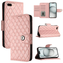Load image into Gallery viewer, Rhombic Texture Flip Leather Phone Case with Lanyard, For iPhone 11, For iPhone 11 Pro, For iPhone XS / X, For iPhone XR, For iPhone XS Max, For iPhone 8 Plus / 7 Plus / 6s Plus