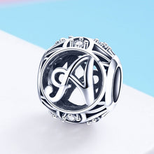 Load image into Gallery viewer, S925 Sterling Silver 26 English Letter Beads DIY Bracelet Necklace Accessories, A, B, C, D, E, F, G, H, I, J, K, L, M, N, O, P, Q, R, S, T, U, V, W, X, Y, Z