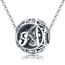 Load image into Gallery viewer, S925 Sterling Silver 26 English Letter Beads DIY Bracelet Necklace Accessories, A, B, C, D, E, F, G, H, I, J, K, L, M, N, O, P, Q, R, S, T, U, V, W, X, Y, Z