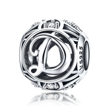 Load image into Gallery viewer, S925 Sterling Silver 26 English Letter Beads DIY Bracelet Necklace Accessories, A, B, C, D, E, F, G, H, I, J, K, L, M, N, O, P, Q, R, S, T, U, V, W, X, Y, Z