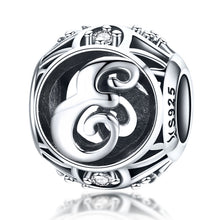 Load image into Gallery viewer, S925 Sterling Silver 26 English Letter Beads DIY Bracelet Necklace Accessories, A, B, C, D, E, F, G, H, I, J, K, L, M, N, O, P, Q, R, S, T, U, V, W, X, Y, Z