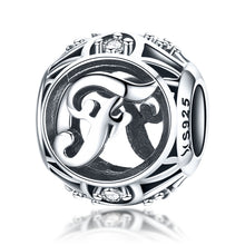 Load image into Gallery viewer, S925 Sterling Silver 26 English Letter Beads DIY Bracelet Necklace Accessories, A, B, C, D, E, F, G, H, I, J, K, L, M, N, O, P, Q, R, S, T, U, V, W, X, Y, Z
