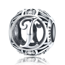 Load image into Gallery viewer, S925 Sterling Silver 26 English Letter Beads DIY Bracelet Necklace Accessories, A, B, C, D, E, F, G, H, I, J, K, L, M, N, O, P, Q, R, S, T, U, V, W, X, Y, Z