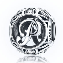 Load image into Gallery viewer, S925 Sterling Silver 26 English Letter Beads DIY Bracelet Necklace Accessories, A, B, C, D, E, F, G, H, I, J, K, L, M, N, O, P, Q, R, S, T, U, V, W, X, Y, Z