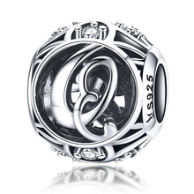 Load image into Gallery viewer, S925 Sterling Silver 26 English Letter Beads DIY Bracelet Necklace Accessories, A, B, C, D, E, F, G, H, I, J, K, L, M, N, O, P, Q, R, S, T, U, V, W, X, Y, Z