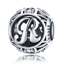 Load image into Gallery viewer, S925 Sterling Silver 26 English Letter Beads DIY Bracelet Necklace Accessories, A, B, C, D, E, F, G, H, I, J, K, L, M, N, O, P, Q, R, S, T, U, V, W, X, Y, Z