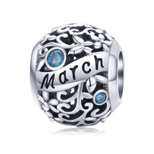 Load image into Gallery viewer, S925 Sterling Silver 12 Birthstone DIY Bracelet Necklace Accessories, January, February, March, April, May, June, July, August, September, October, November, December