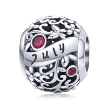 Load image into Gallery viewer, S925 Sterling Silver 12 Birthstone DIY Bracelet Necklace Accessories, January, February, March, April, May, June, July, August, September, October, November, December