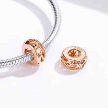 Load image into Gallery viewer, Sterling Silver S925 Pearl DIY Bracelet Accessories Hollow Rose Gold Loose Beads
