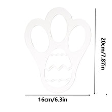 Load image into Gallery viewer, Acrylic Easter Decoration Rabbit Footprint Template, Single Footprint, Dual Footprint
