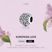 Load image into Gallery viewer, S925 Sterling Silver Retro Flower Texture Beads DIY Bracelet Necklace Accessories