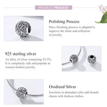 Load image into Gallery viewer, S925 Sterling Silver Retro Flower Texture Beads DIY Bracelet Necklace Accessories