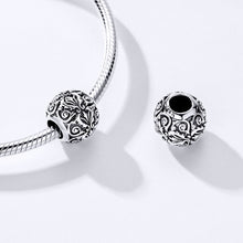 Load image into Gallery viewer, S925 Sterling Silver Retro Flower Texture Beads DIY Bracelet Necklace Accessories