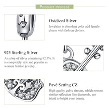 Load image into Gallery viewer, S925 Pure Silver Violin With Zircon DIY Pendant Accessories